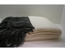 HnL Living Estienne - Plaid - 150x220 cm - Wit