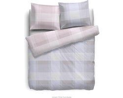 HnL Living Marin - Dekbedovertrek - Velvet Touch - Litsjumeaux extra breed - 260 x 200/220 - Roze