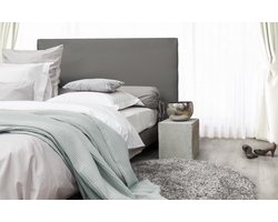 HnL Living Wafel - Plaid - Katoen - 180x 260 cm - Mint Green
