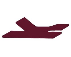 Ho fitted sheet voor boxspringbed met split-topper - 180-200x200-220 cm - Burgundy
