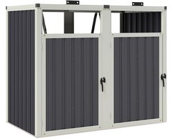 HOB Kliko Ombouw - Container ombouw -Dubbel - Container Berging - Containerkast - Containerbox - Tuinberging - Kliko berging 2 stuks