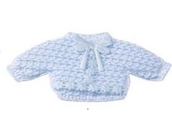 HobbyFun - Embellishments - Gebreid Vestje: Blauw - 3860022