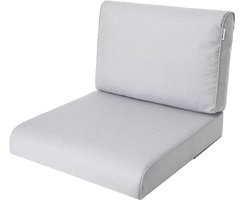 Hobbygarden Tuinkussen Nel Grijs 70x70cm - Geschikt voor oa Wicker tuins-set & Stoelen - Waterafstotend - UV Bestendig