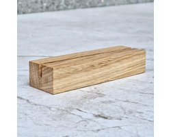 HOCHO Eikenhouten Kaartenhouder 100x30x20 mm – Robuust en Stijlvol