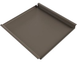Hocker dienblad vierkant - Taupe - 80x80 cm - Aluminium - indoor en outdoor