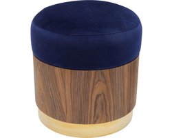 Hocker Lilly blauw Ø39cm