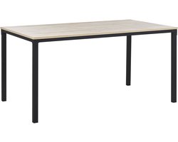 HOCKLEY - Eettafel - Lichte houtkleur - 90 x 150 cm - Vezelplaat