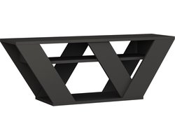 HOCUS PICUS Moderne TV-Meubel voor Woonkamer – Geschikt voor TV’s tot 42 Inch | Engineered Wood | 110x30x40 cm | Makkelijk te Monteren & Schoon te Maken Antraciet