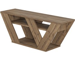 HOCUS PICUS Moderne TV-Meubel voor Woonkamer – Geschikt voor TV’s tot 42 Inch | Engineered Wood | 110x30x40 cm | Makkelijk te Monteren & Schoon te Maken (Donker Eiken Effect)