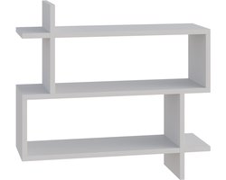 HOCUS PICUS Zwevende Wandplank – Rechthoekig Wandrek, Moderne Wandmontage – Decoratief Wandmeubel voor Boeken, Badkamer, Woonkamer, Slaapkamer & Keuken – Eenvoudig te Monteren (Wit)