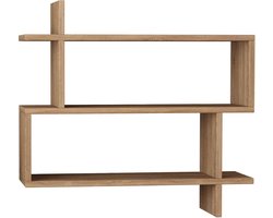Hocuspicus Wandplank – Zwevend Wandrek in Rechthoekig Modern Design – Boekenplank & Decoratief Opbergsysteem – Voor Slaapkamer, Woonkamer, Badkamer & Keuken – Eenvoudige Montage – Eiken