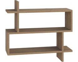 Hocuspicus Wandplank – Zwevend Wandrek in Rechthoekig Modern Design – Boekenplank & Decoratief Opbergsysteem – Voor Slaapkamer, Woonkamer, Badkamer & Keuken – Eenvoudige Montage – Eiken
