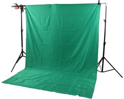 Hoe vind je dit aangepast: Zachte Groene Chromakey Fotografie Achtegrondscherm voor Fotovideostudio (1x2m)