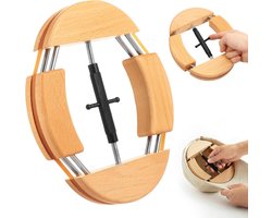 Hoed Spanner - Vier Wegaanpassbare Hoed Rekker - Houten Hoed Rek voor Cowboy Hoeden - Fedora's - Baseball Caps en Strohoeden - Draaibare Gesp voor Perfecte Pasvorm