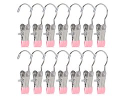 Hoedclip met haakclip - Luxe Petten hangers – 20 Stuks – Antislip – Kast organiser - 5.5 x 12 x 2.3 cm - Hanger voor accessoires – Garderobe-organizer- Ophangen van o.a. Laarzen en Petten