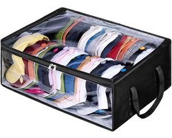 Hoeden Opberger - Opbergtas - Kast Organiseren - Transparant Visueel - 51 x 41 x 17 cm - Zwart