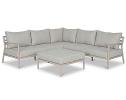 Hoek loungeset Aluminium Zand/Beige Lifestyle Garden Furniture Verano