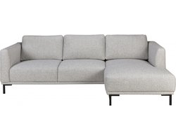 Hoekbank Andelst - Stof - Grijs - 242x82x152 cm (BxHxD) - Chaise Longue Rechts