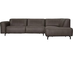Hoekbank - Bolero - rechts - stof Kentucky antraciet 01