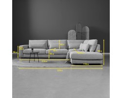 Hoekbank Como | Wit Puente