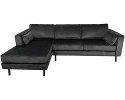 Hoekbank Design Hilde 270cm zwart links hoeksalon