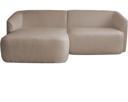 Hoekbank - Evora - links - stof now or never beige 03