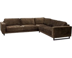 Hoekbank - Fandango - rechts - stof Adore bruin 81