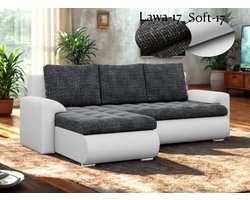 Hoekbank FORESTA---LINKS---Slaapbank-Hoeksalon Met 2× opbergruimte en Bedfunctie.230cm x 160cm