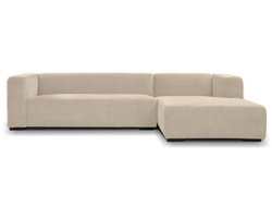 Hoekbank Glasgow 2 5-AL + Chaise R - Enjoy 100 Cream