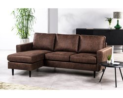 Hoekbank Jackson stof Savannah - Bruin | BY-OLAF