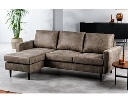 Hoekbank Jackson stof Savannah - Taupe | BY-OLAF