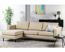 Hoekbank Jens stof Dillon - Beige | BY-OLAF