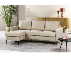 Hoekbank Jurre stof Dillon - Beige | BY-OLAF