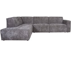 Hoekbank Kick Cremona Taupe 24 - Links - Moderne Design Loungebank in Hotel Chique Stijl