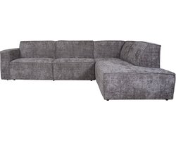 Hoekbank Kick Cremona Taupe 24 - Rechts - Moderne Design Loungebank in Hotel Chique Stijl