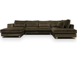 Hoekbank Kingstone - 7 zits - Genova velvet Taupe