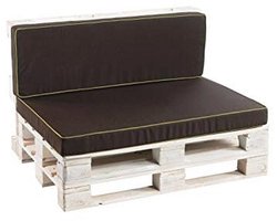 Hoekbank Kussen 60x40 cm - Bruine Tuinkussens voor Europese Pallets