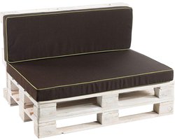 Hoekbank Kussen 60x40 cm - Bruine Tuinkussens voor Europese Pallets