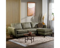 Hoekbank Manson | Groen Savannah | Longchair L+R