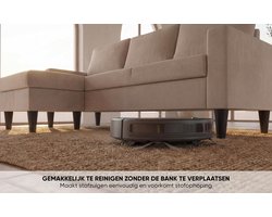 Hoekbank met chaise longue 3-zits 200 x 77 x 85 cm – omkeerbaar links/rechts – taupe – vlekwerende HydroCare stof – Fox Comfort Sofa – HomebyNicole