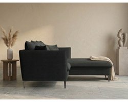 Hoekbank met Slaapfunctie 258x167 cm - 258x167 cm - Goud - cm – Luxe Velvet Bank - Medahomestore