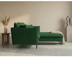 Hoekbank met Slaapfunctie 258x167 cm - 258x167 cm - Goud - Medahomestore