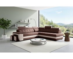 Hoekbank met Slaapfunctie 277x180x100 cm - 277x180x100 cm - cm – Luxe L-Vormige Vrijstaande - Medahomestore