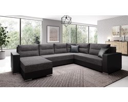 Hoekbank met Slaapfunctie & Bedlade – U-Vormig Woonlandschap 314 x 217 cm