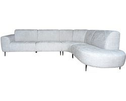 Hoekbank Mico Cremona 02 Naturel - Rechts - Moderne Loungebank in Hotel Chique Stijl