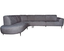 Hoekbank Mico Cremona Taupe 24 - Links - Moderne Loungebank in Hotel Chique Stijl