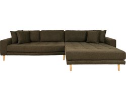 Hoekbank Milo Lounge Sofa Rechts Olijf Groen