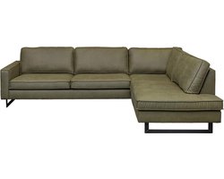 Hoekbank - Riverdance - rechts - leer Dalton groen 14