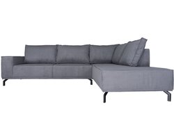 Hoekbank Ron Antraciet 67 - Rechts - Luxe Loungebank in Scandinavische / Hotel Chique Stijl