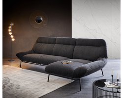 Hoekbank Shape High zwart 305x160 Longchair rechts hoekbank by ES brand
